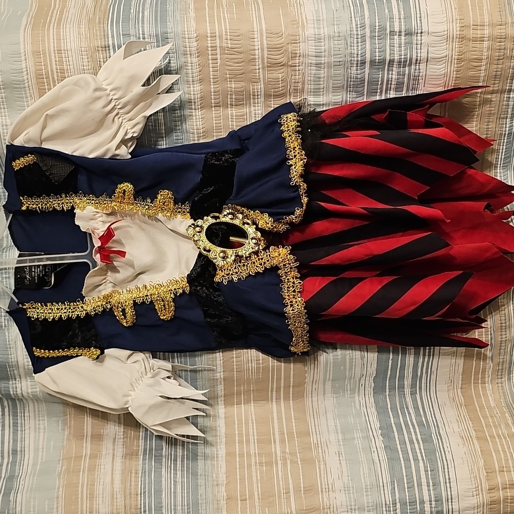 Leg Avenue Pirate Costume for Kids - Blue, Red, and Gold